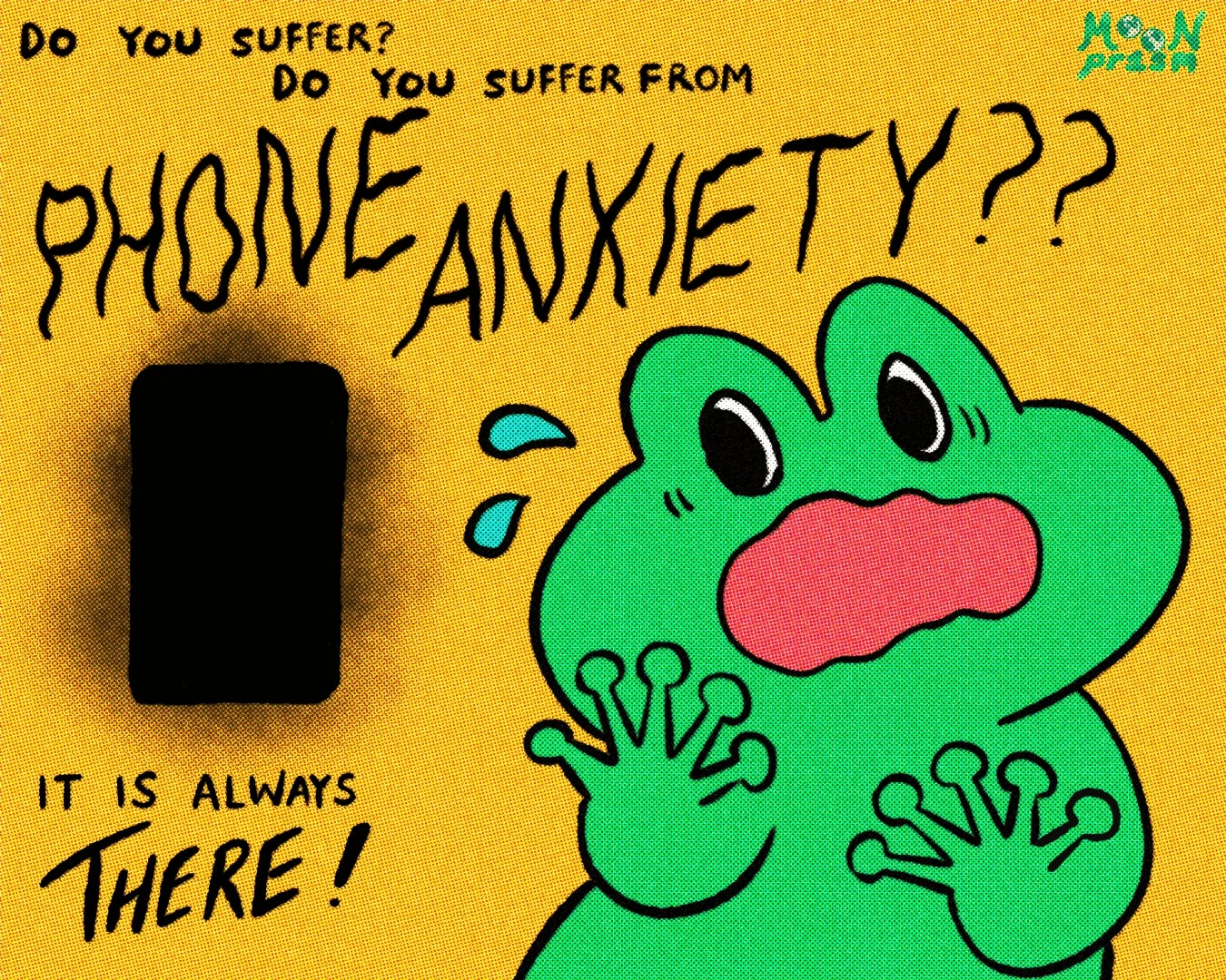 Phone Anxiety Frog