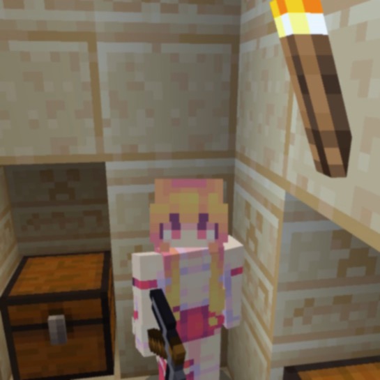 a screenshot of Minecraft, the player has found some treasure within the temple.